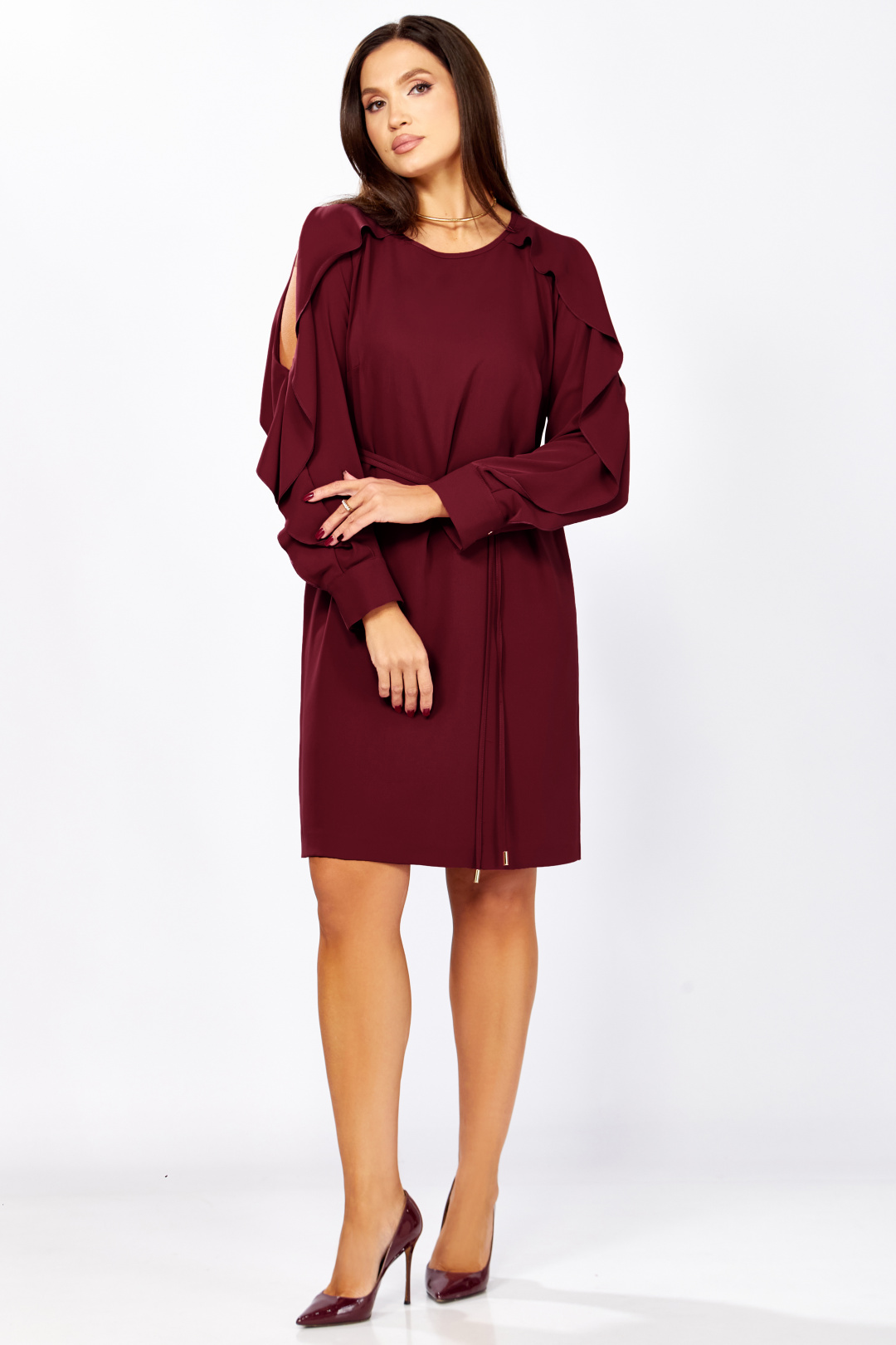 Платье МишельСтиль 1336 винный - фото 4