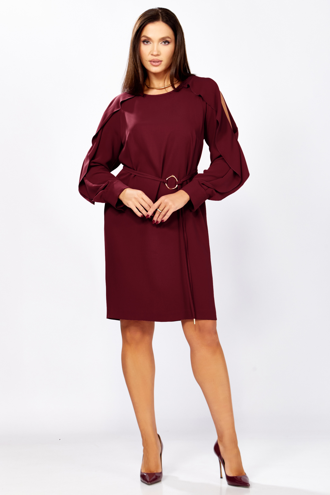 Платье МишельСтиль 1336 винный - фото 5