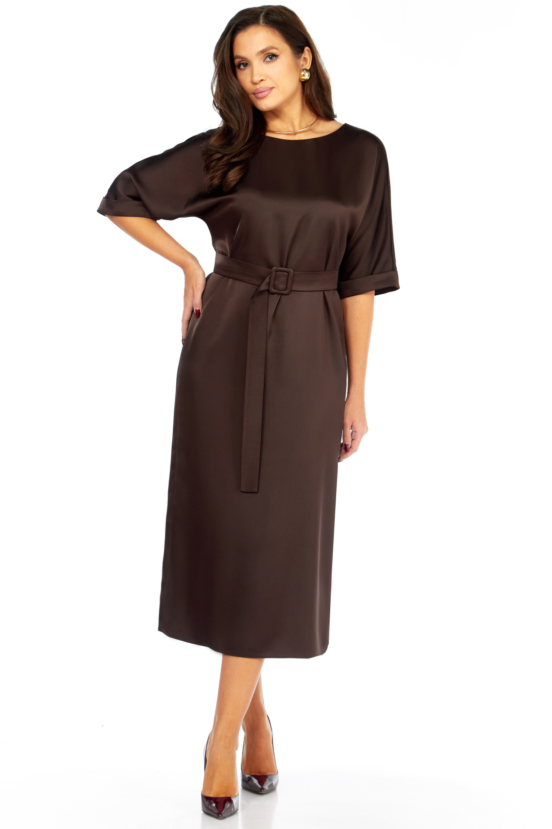 Платье МишельСтиль 1341 шоколад - фото 3