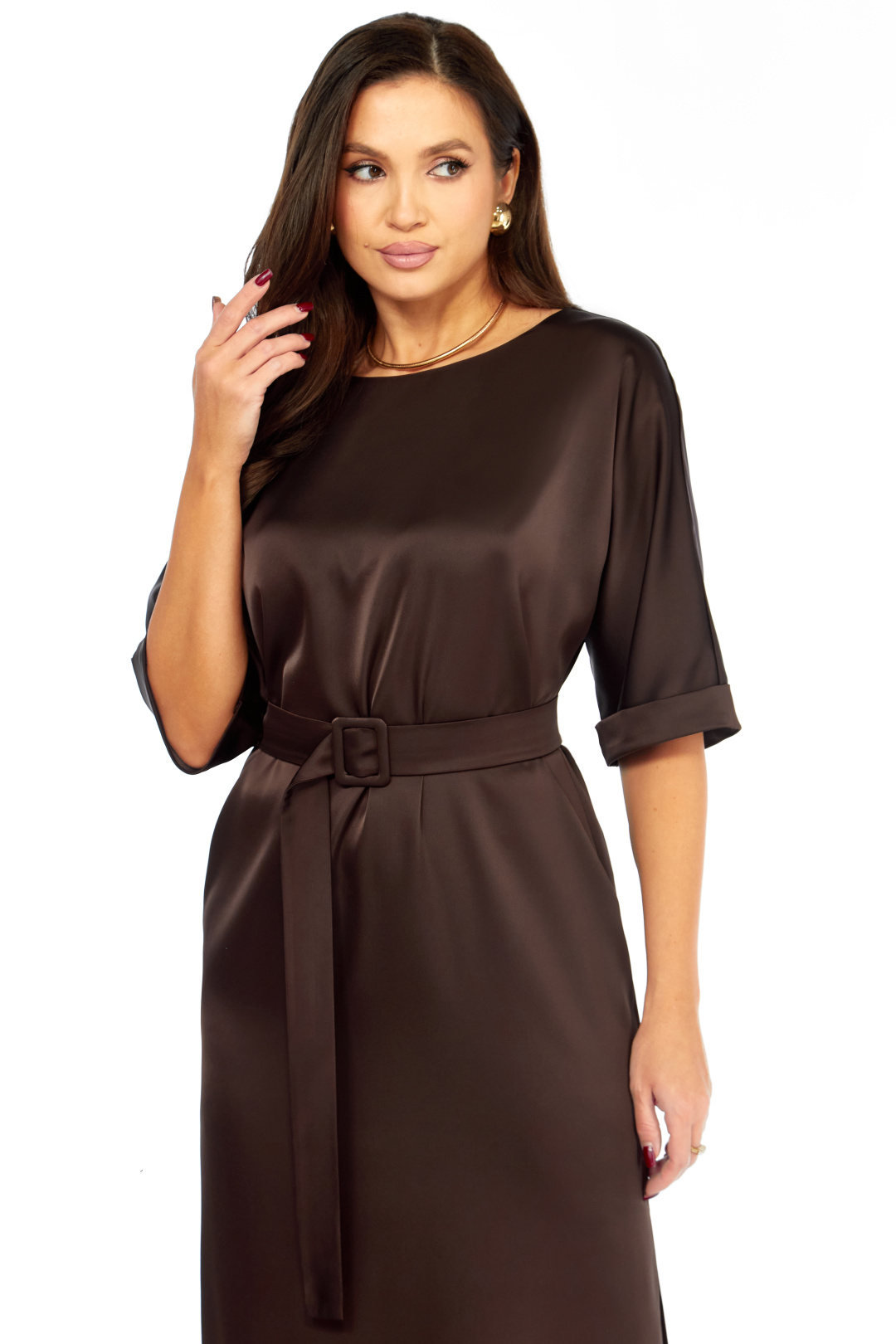 Платье МишельСтиль 1341 шоколад - фото 4