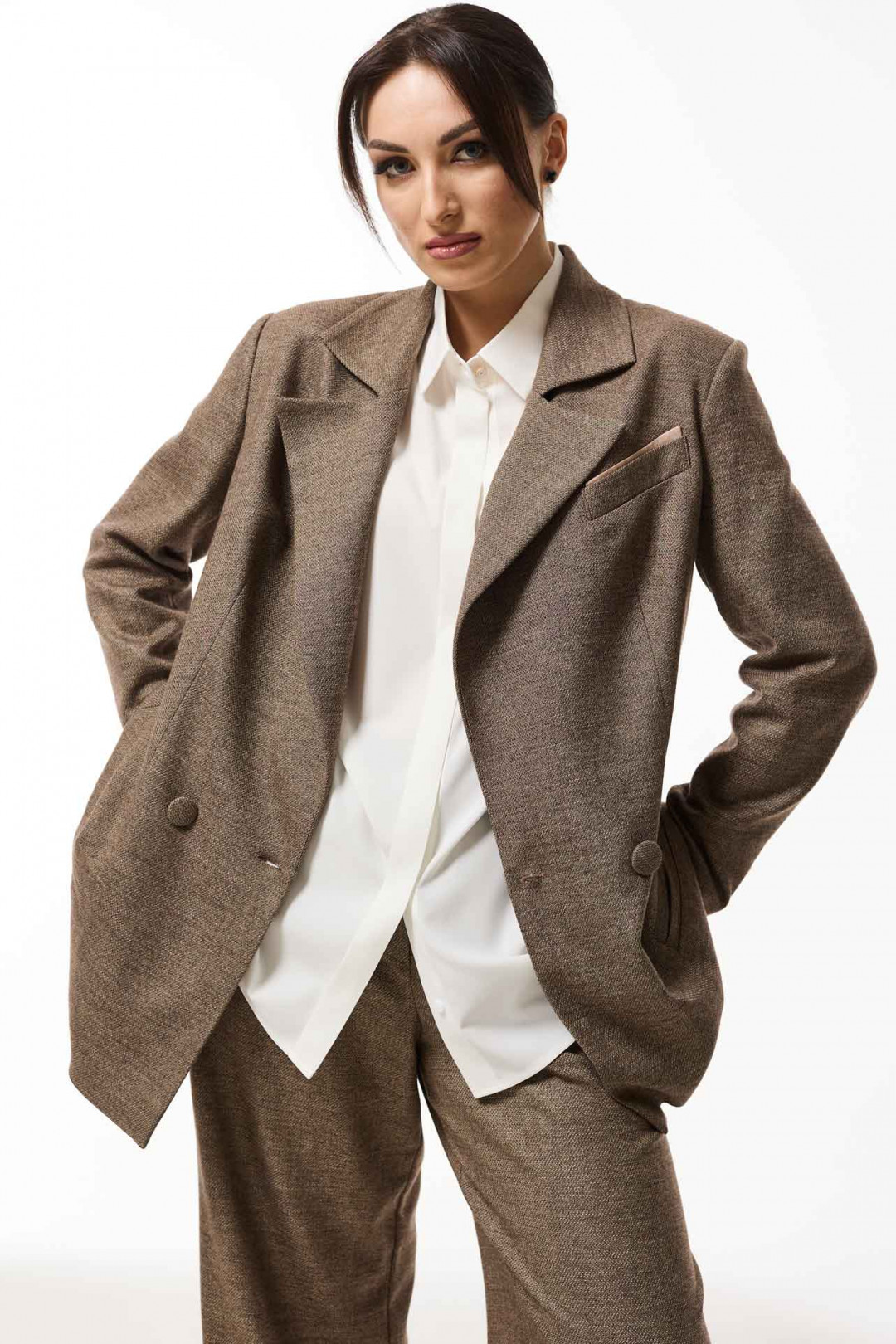 Костюм MisLana 1031 коричневый - фото 4