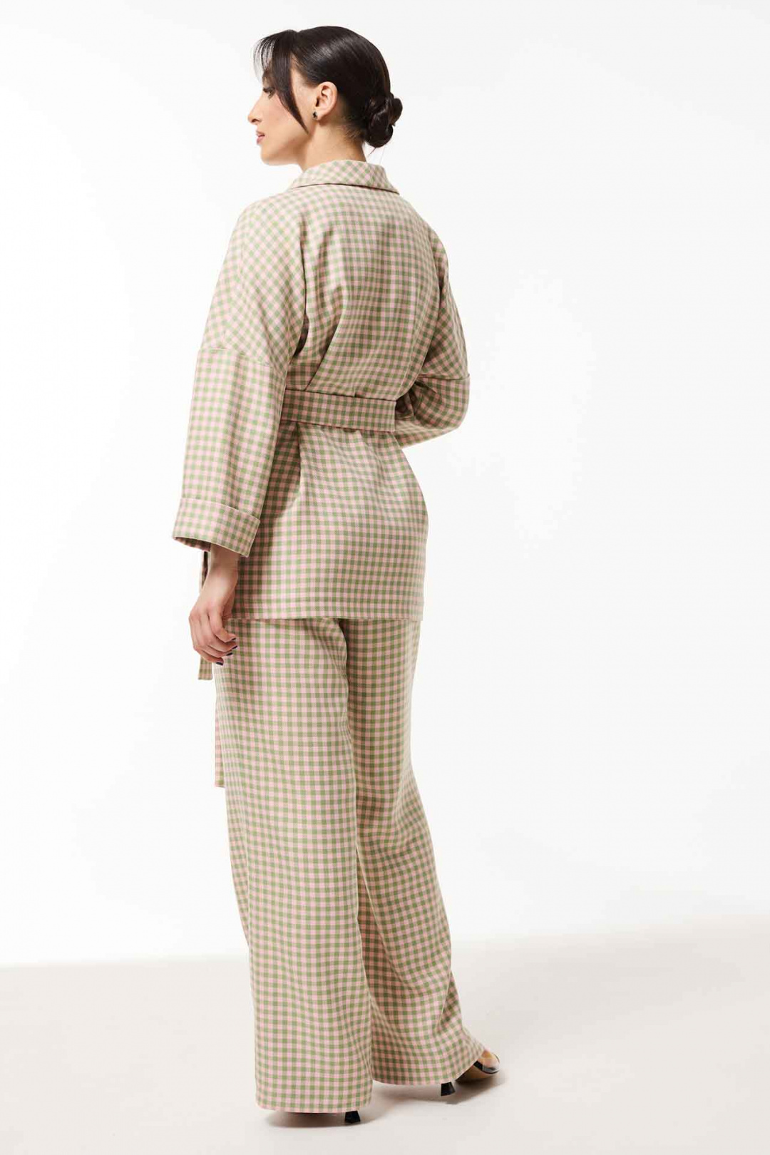 Костюм MisLana 1054 беж-розовый-зеленый - фото 3