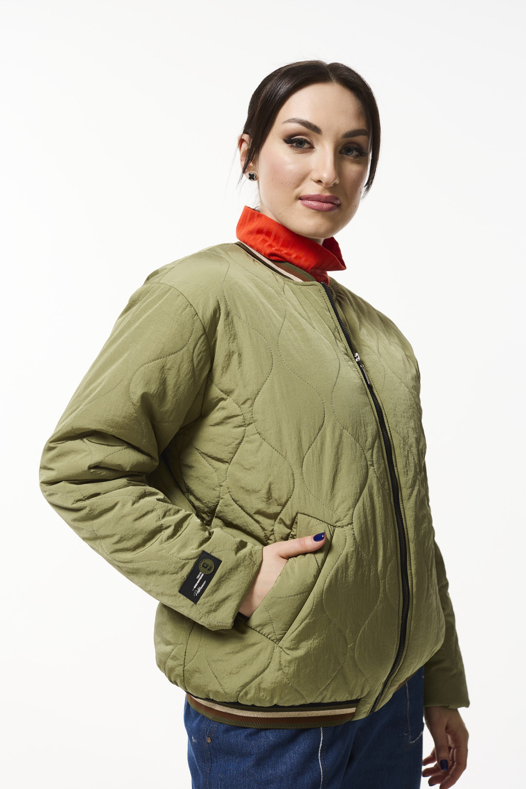 Куртка MisLana 1069 оливка