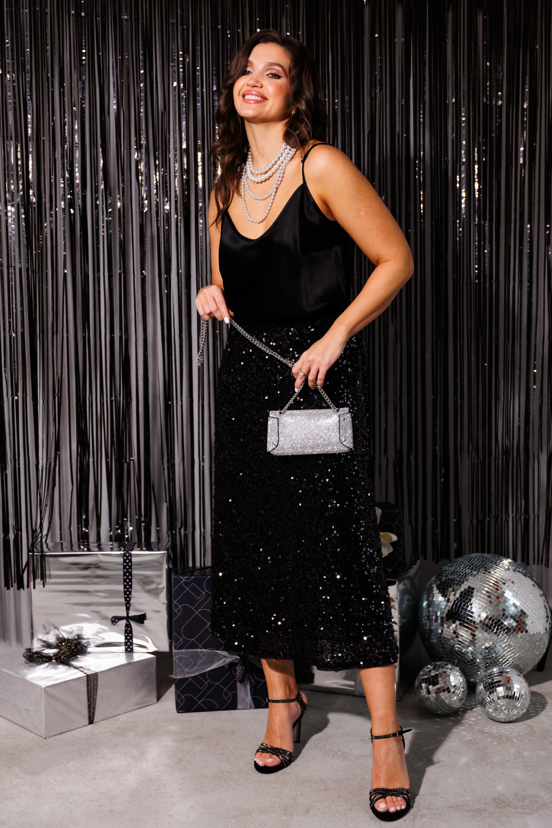 Топ MisLana 1164бл черный - фото 2