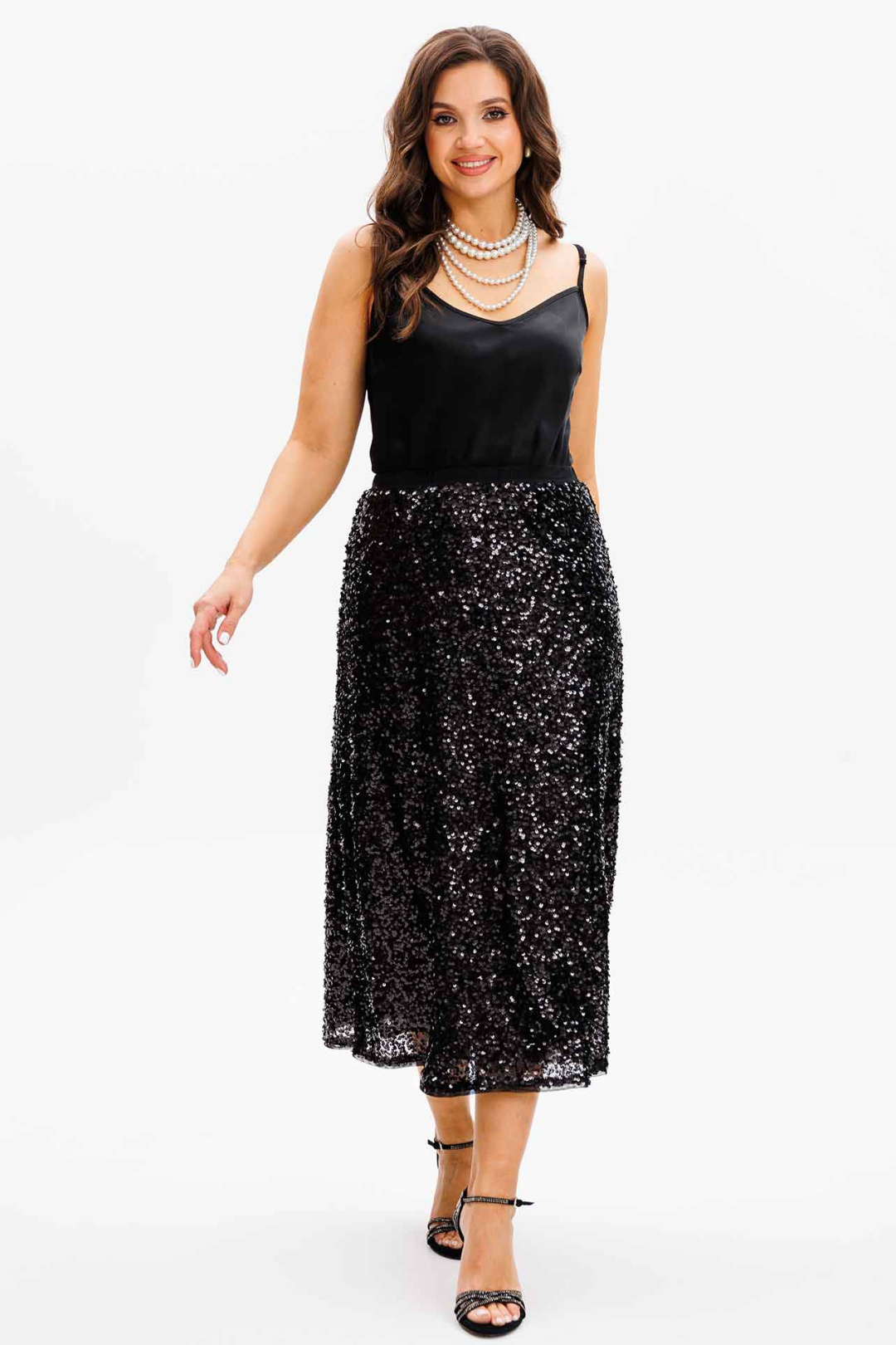 Топ MisLana 1164бл черный - фото 5