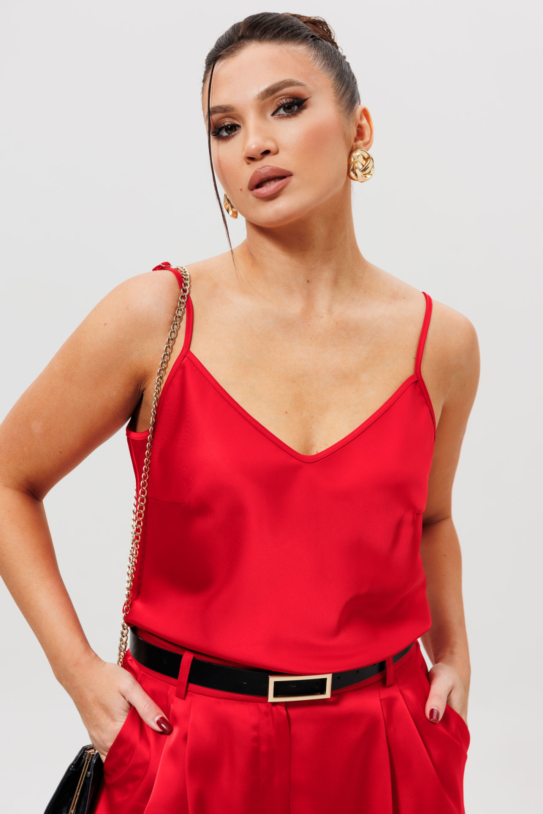 Топ MisLana 1164бл красный - фото 2