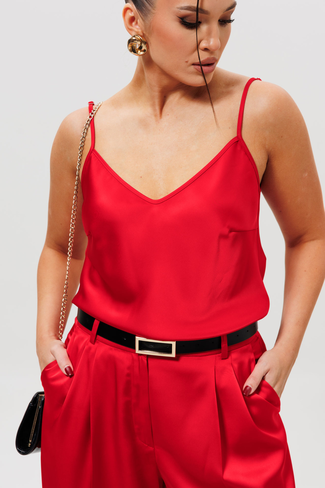 Топ MisLana 1164бл красный - фото 4