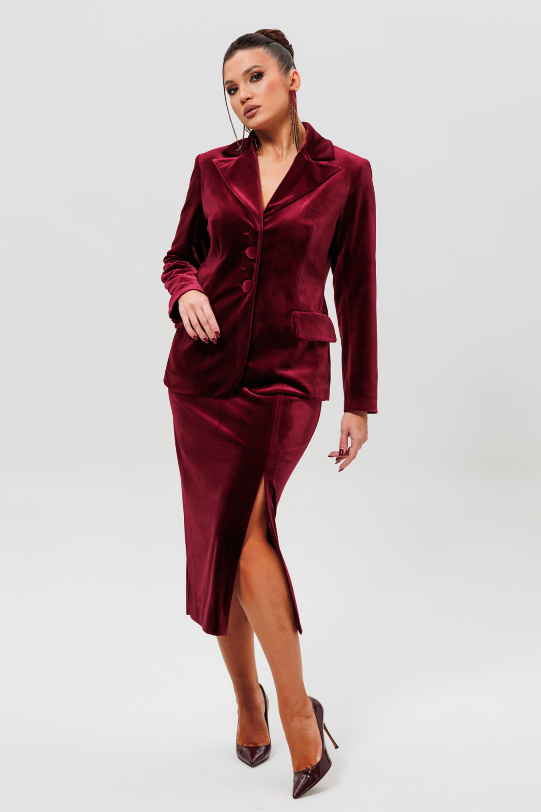 Костюм MisLana 1165-1 бордо
