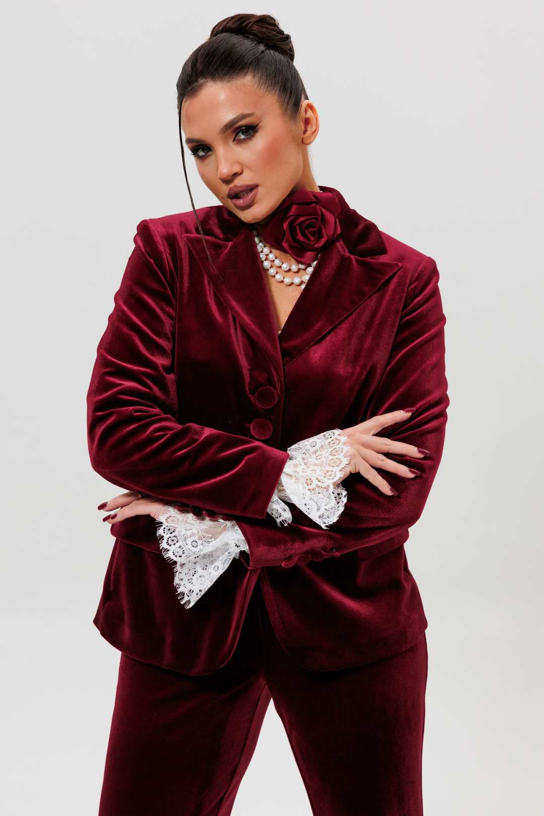 Костюм MisLana 1169-1м бордо