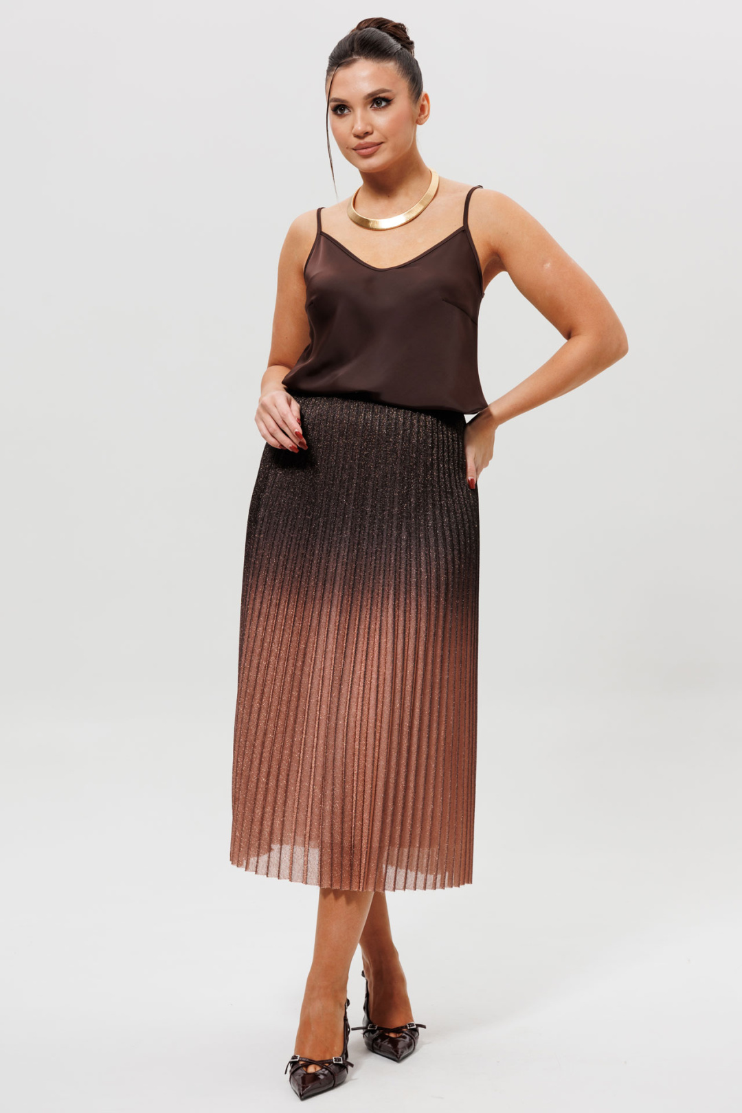 Юбка MisLana 1276 капучино