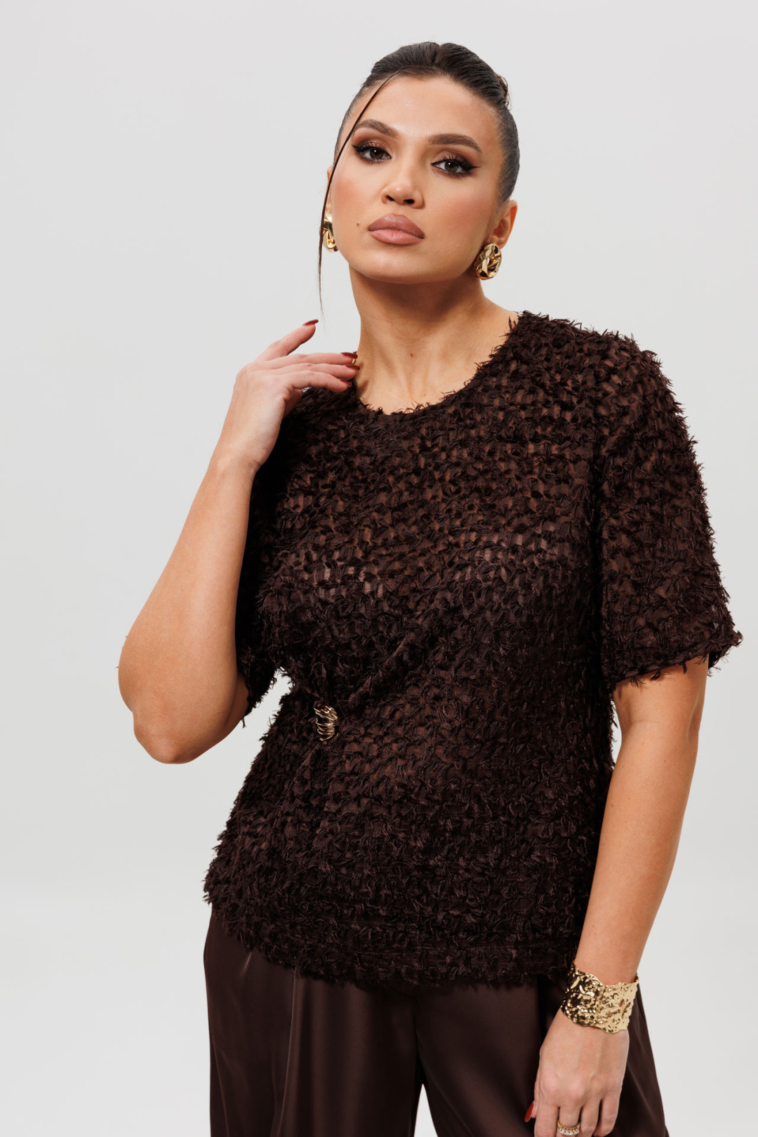 Блузка MisLana 1280 шоколад