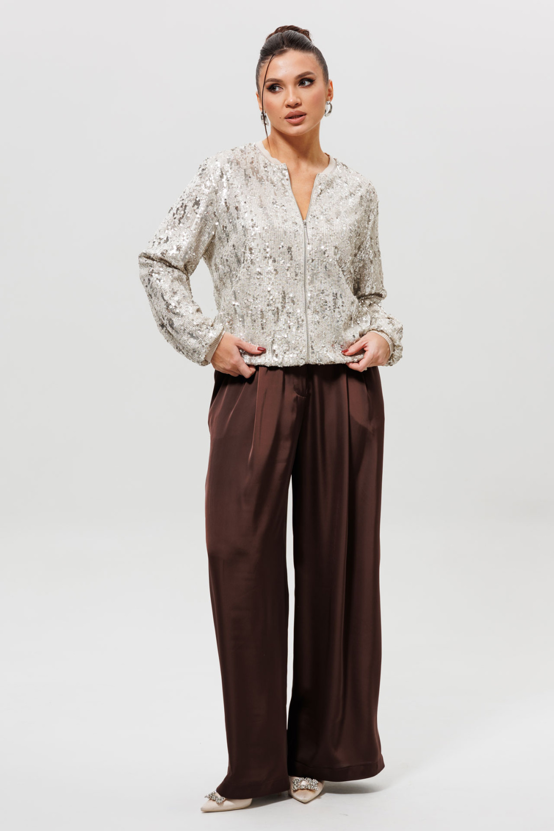 Брюки MisLana 1283 шоколад