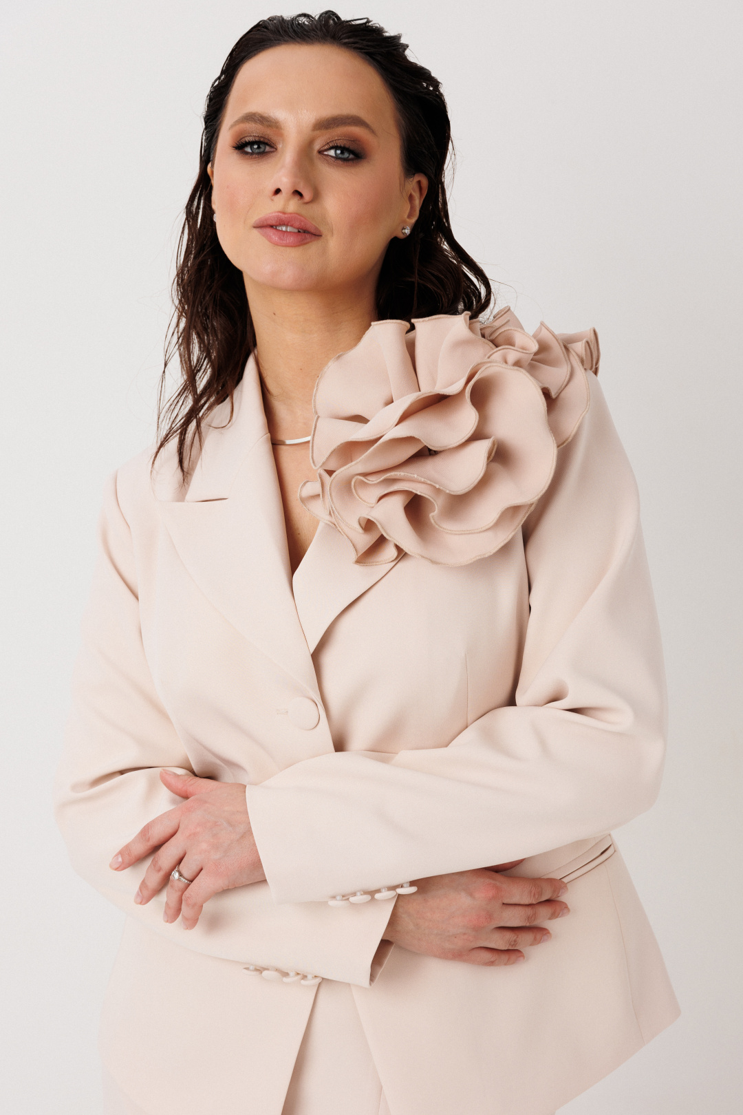 Костюм MisLana 1296 бежевый - фото 5