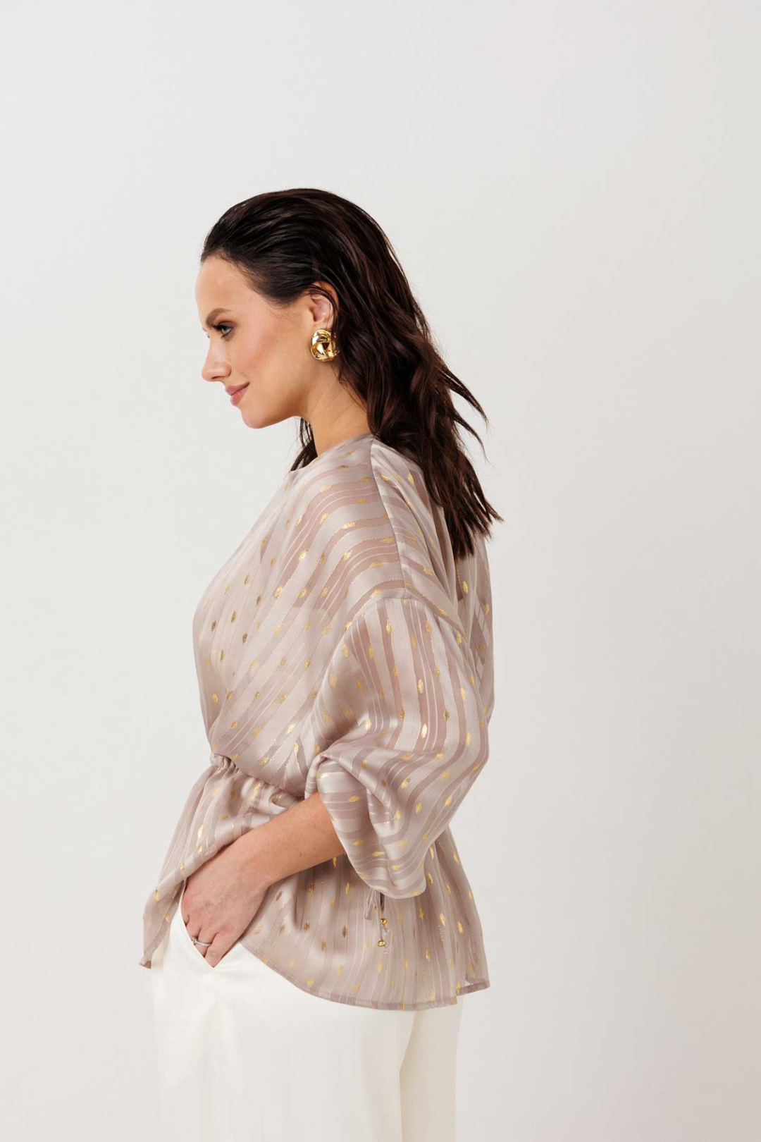 Блузка MisLana 1300 золотой - фото 4