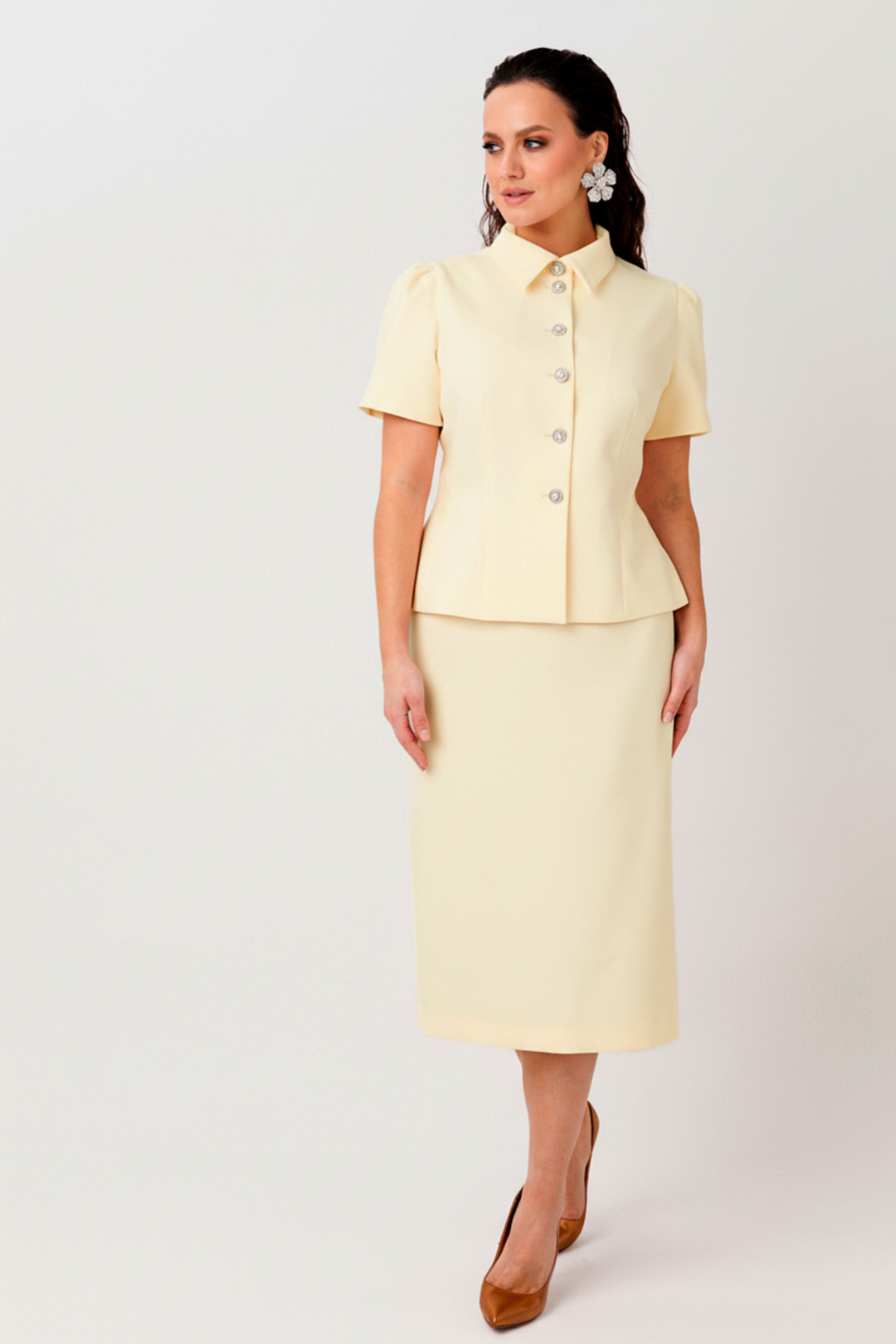 Костюм MisLana 1302 желтый - фото 3