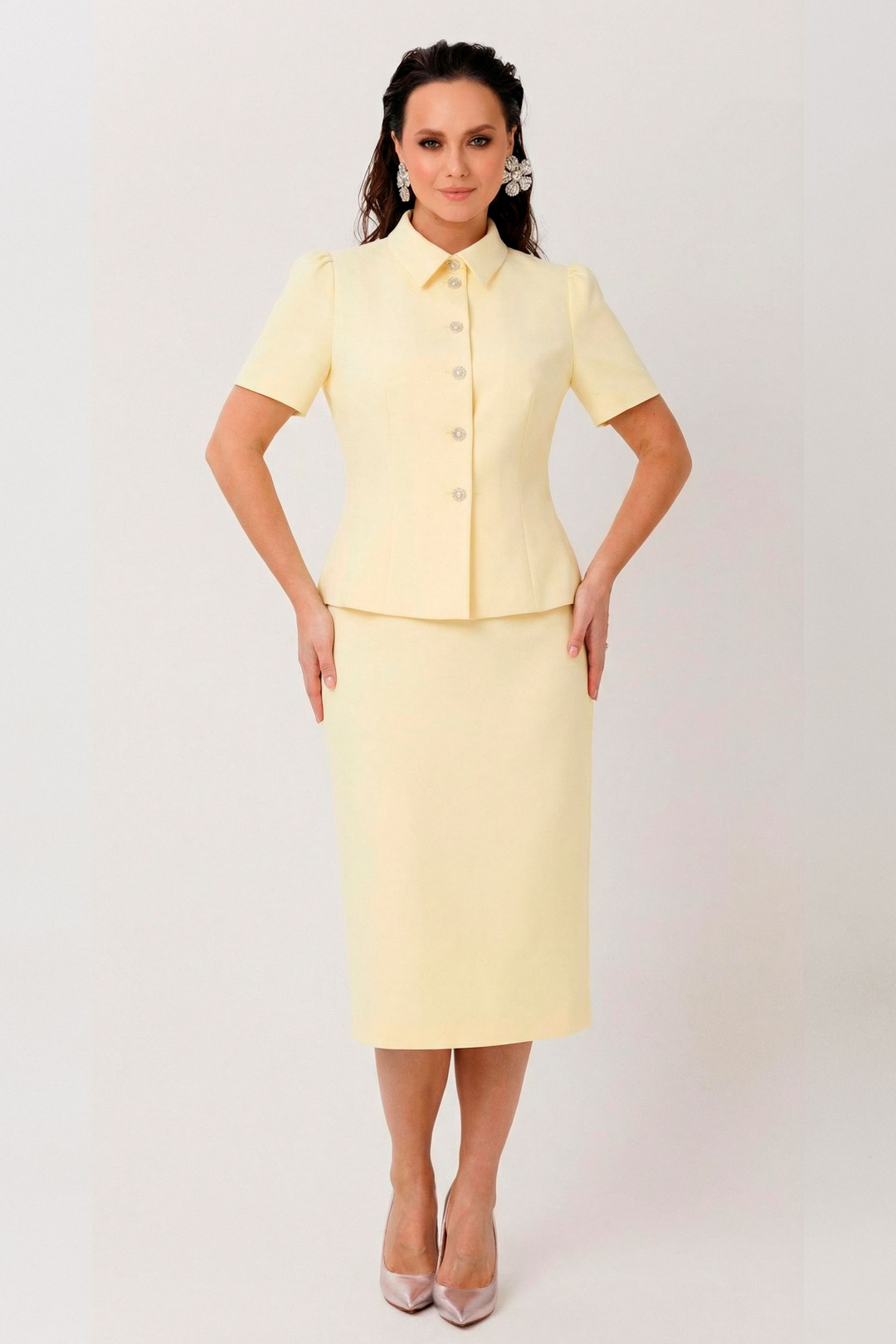 Костюм MisLana 1302 желтый - фото 4