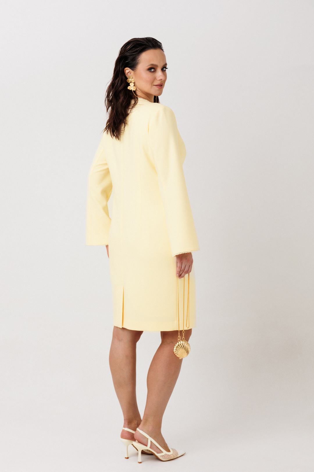 Платье MisLana 1304 желтый - фото 5