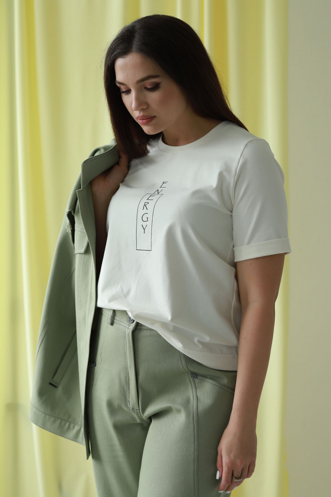 Блузка MisLana 223 топленое молоко (вертикальный) - фото 2