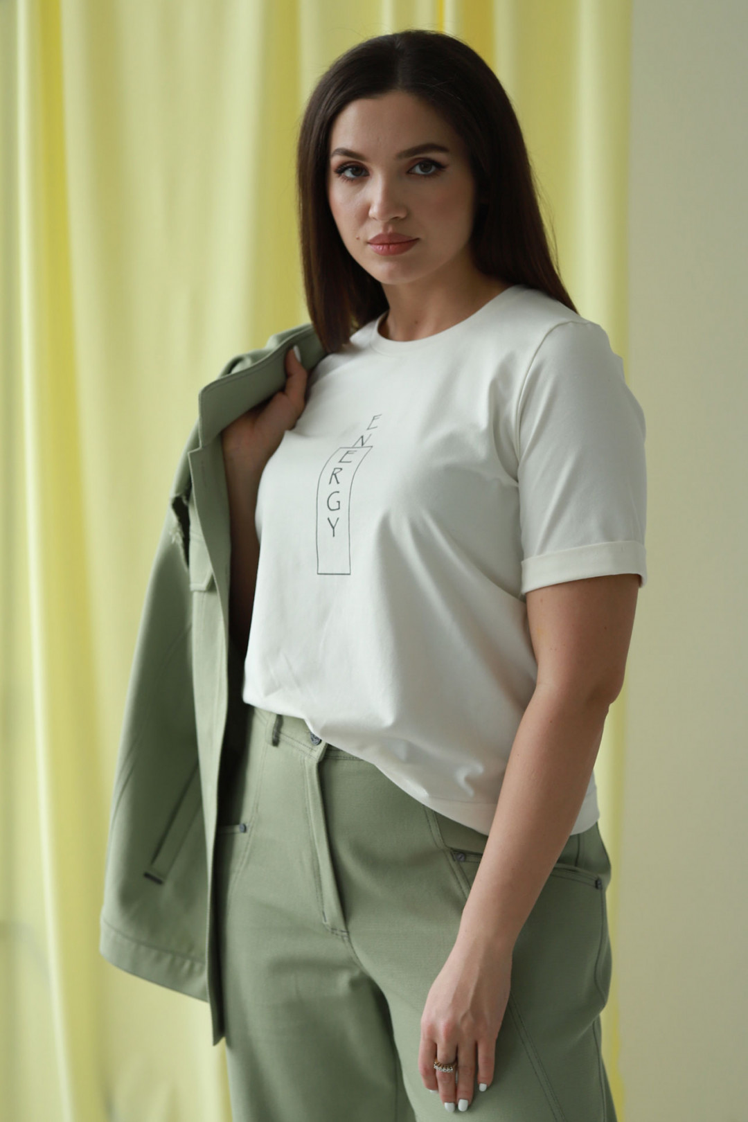 Блузка MisLana 223 топленое молоко (вертикальный) - фото 1