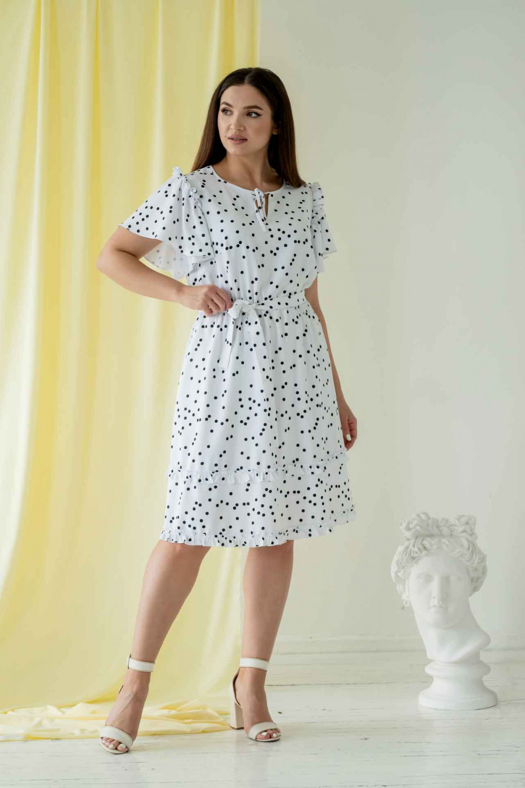 Платье MisLana 660 белый - фото 3