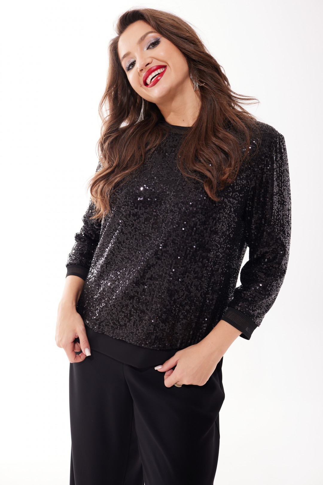 Костюм MisLana С1040 черный - фото 3