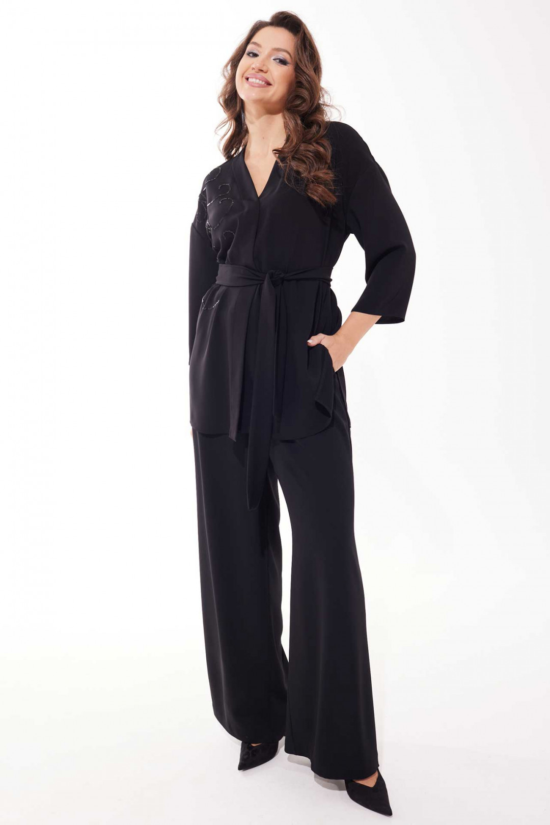 Костюм MisLana С1043 черный - фото 5