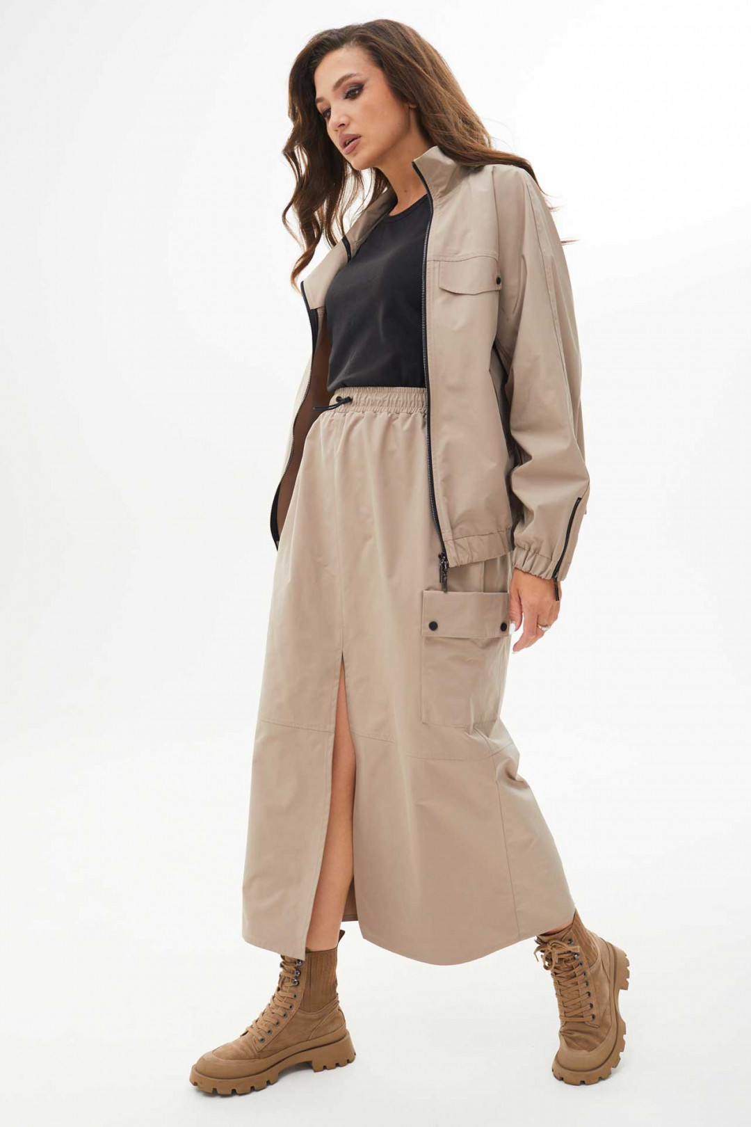 Костюм MisLana С266 серый - фото 3