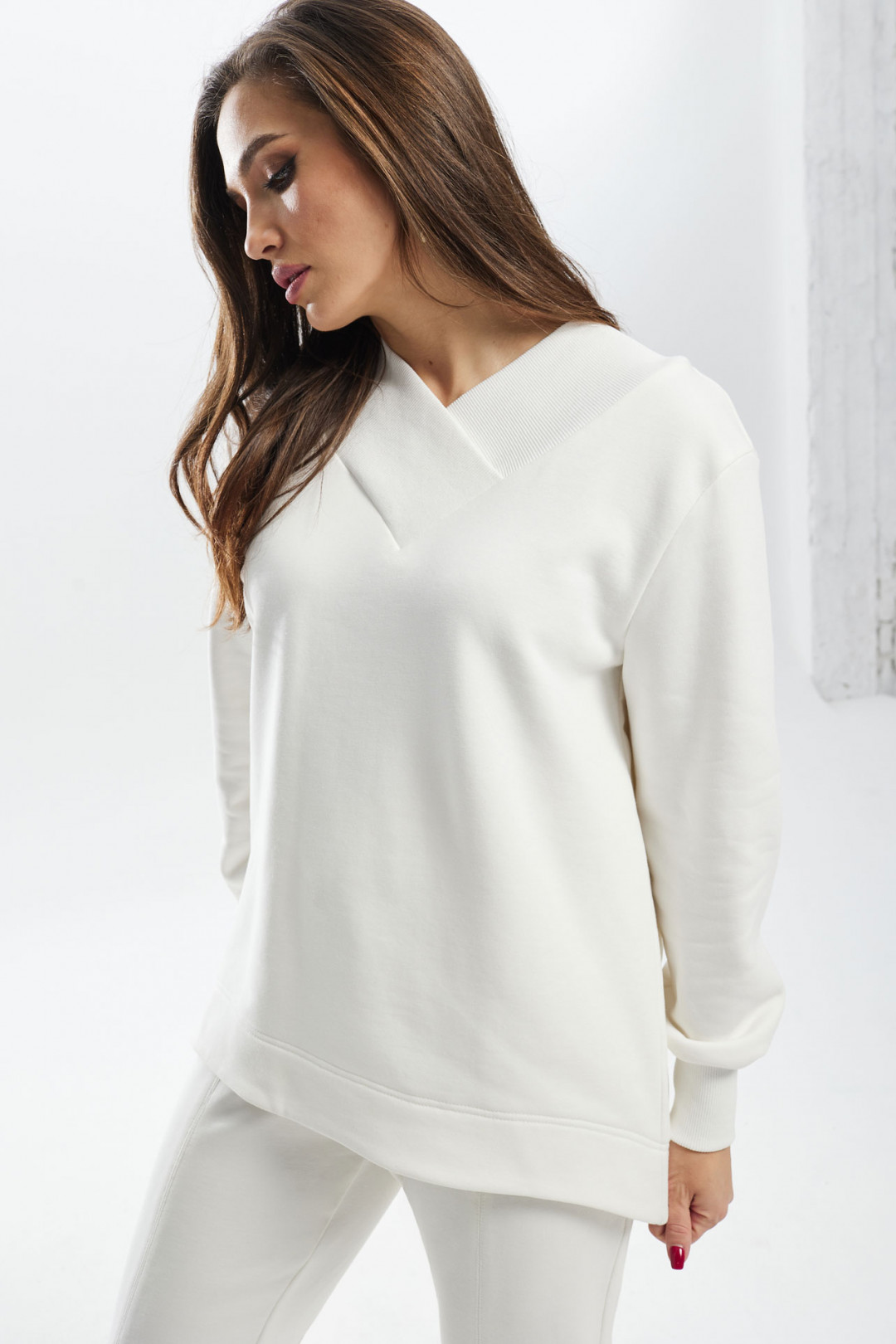 Костюм MisLana С894 белый - фото 3