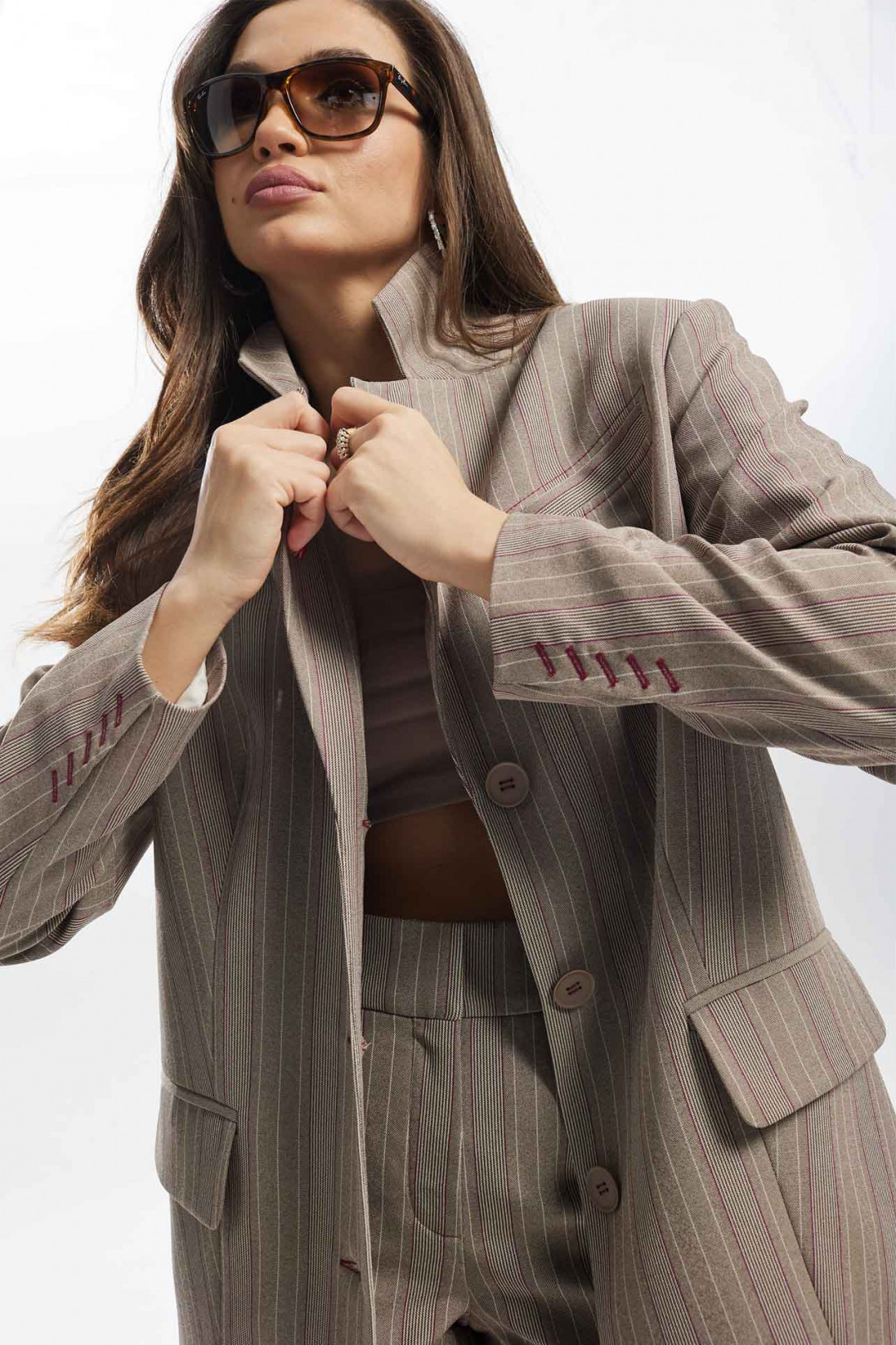 Костюм MisLana С899 светло- коричневый - фото 6