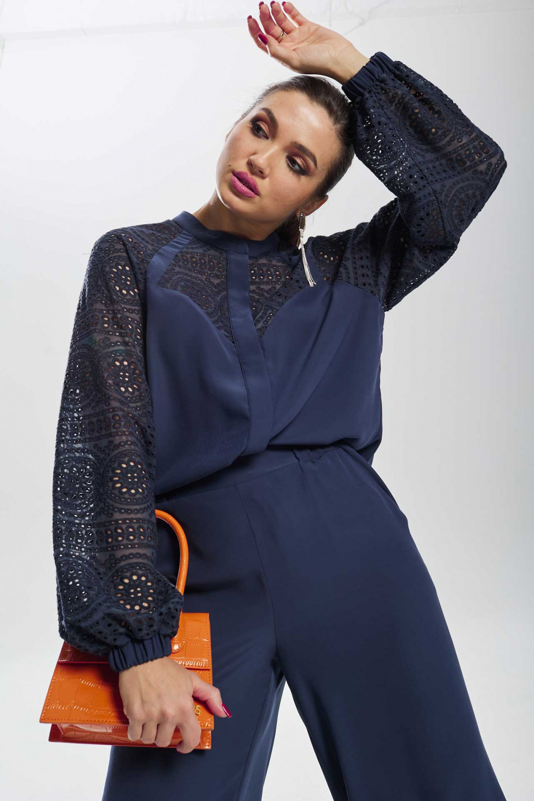 Костюм MisLana С935 синий - фото 3