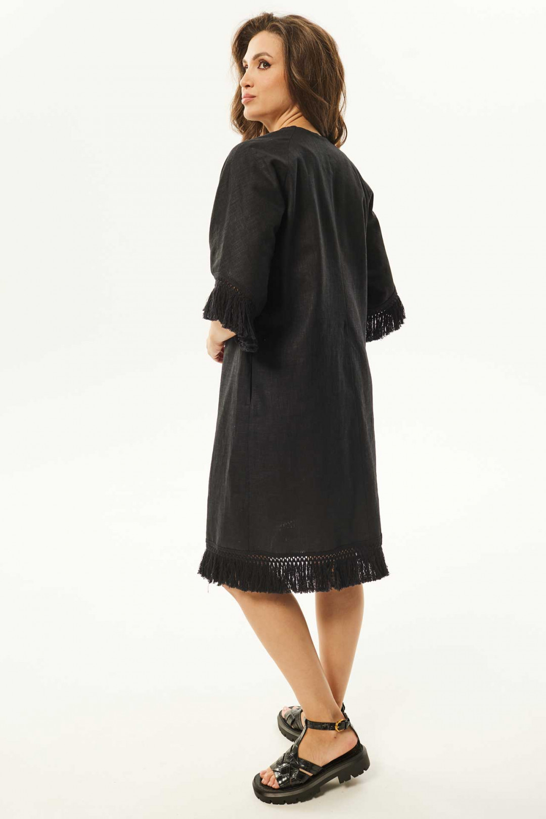 Платье MisLana С938 черный - фото 2