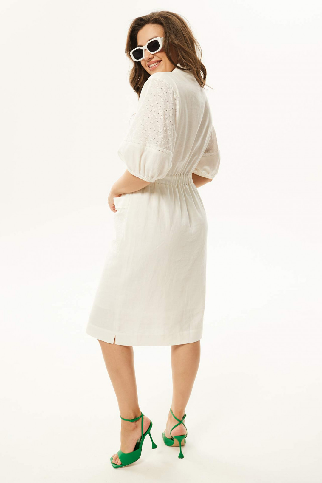 Платье MisLana С939 молоко - фото 2