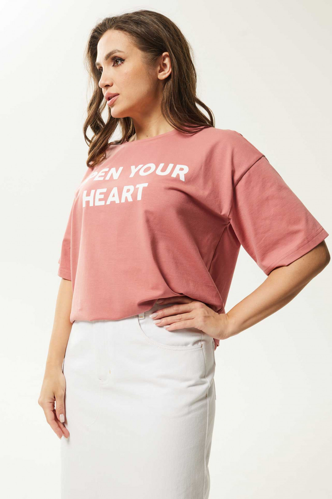 Блузка MisLana С962 коралл - фото 3