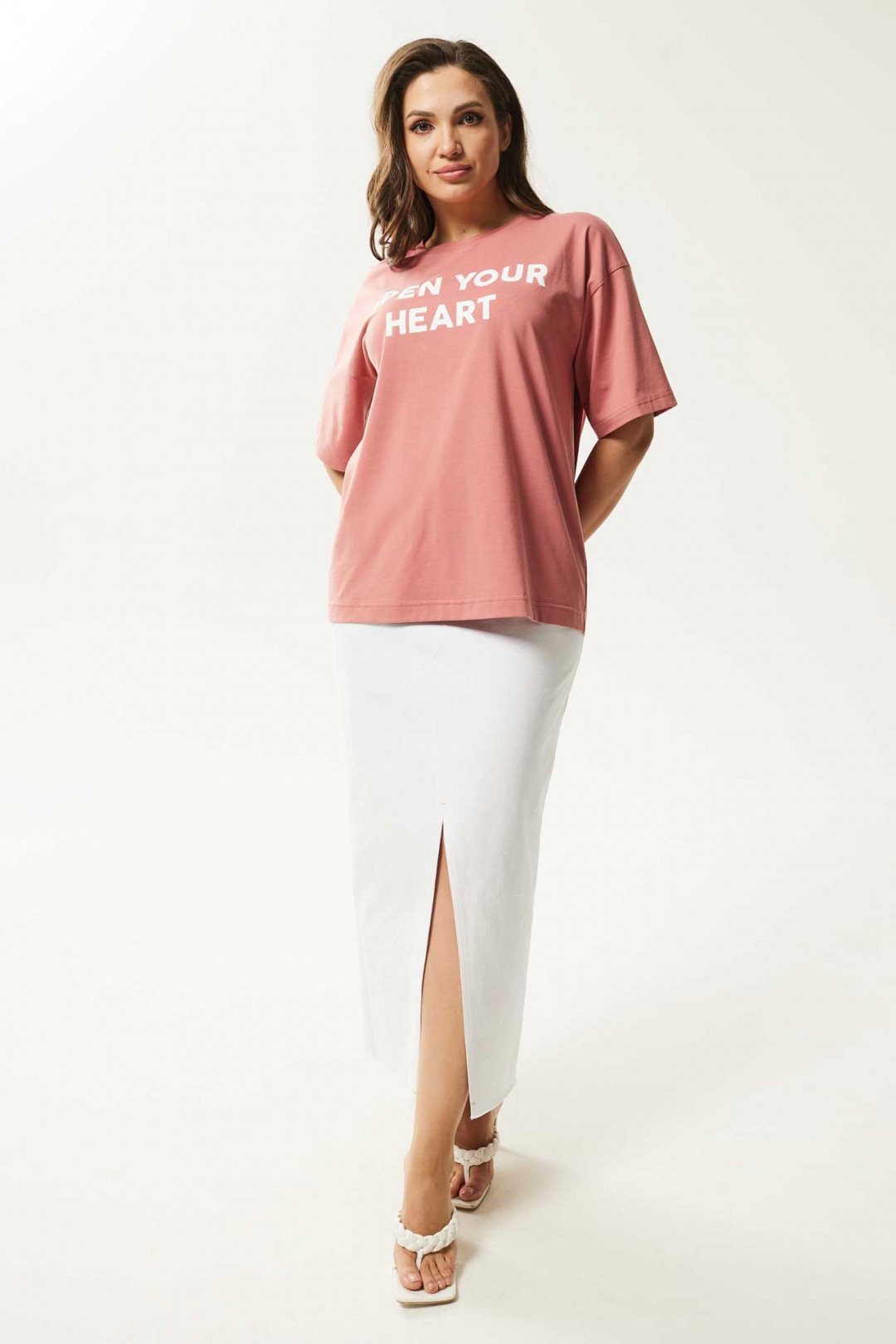 Блузка MisLana С962 коралл - фото 4