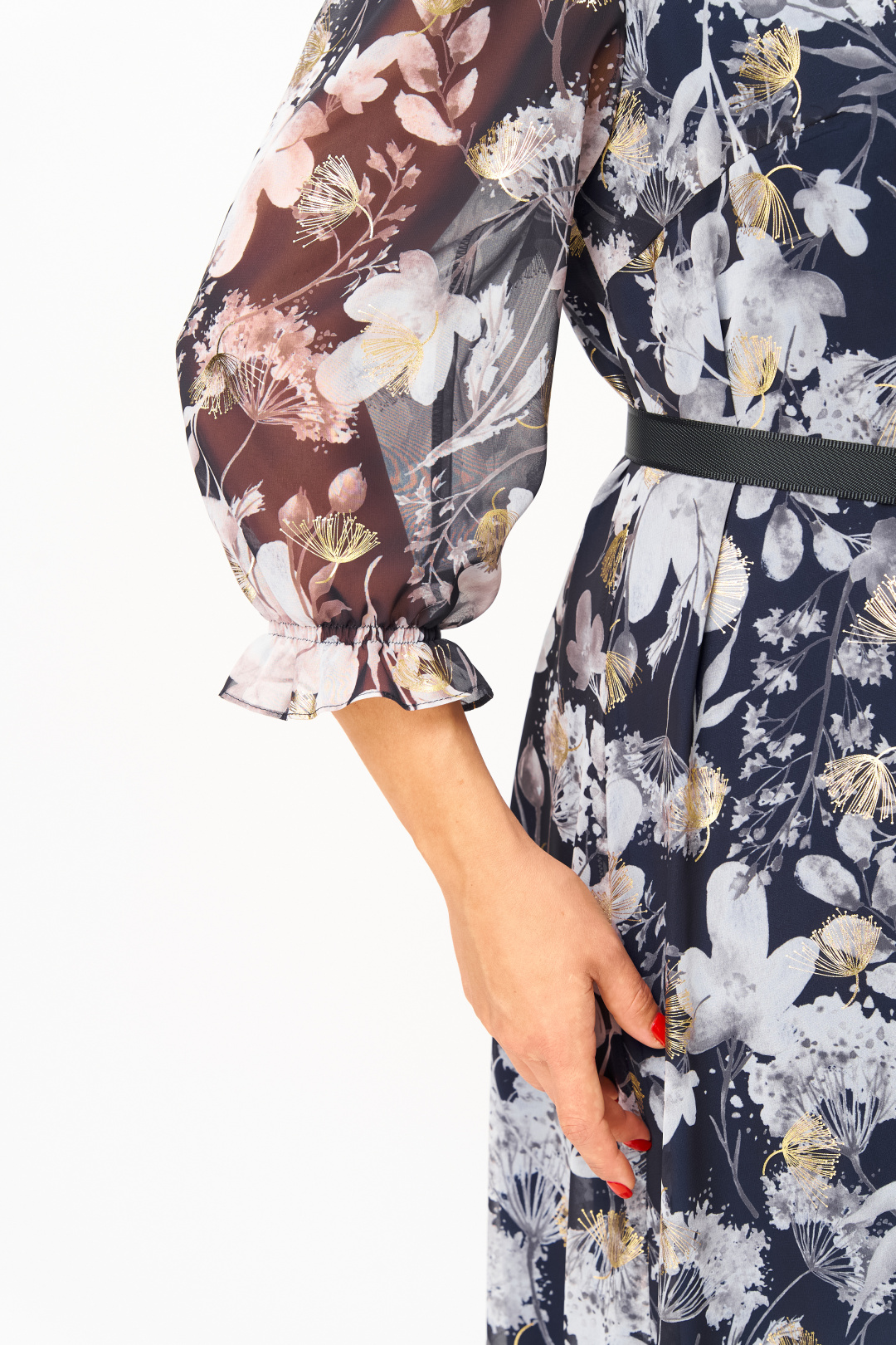 Платье Мода-Версаль 2483 темно-синий - фото 4