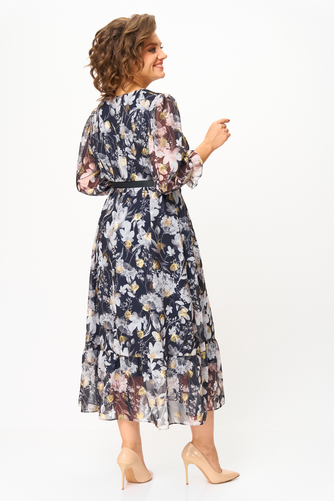 Платье Мода-Версаль 2483 темно-синий - фото 5
