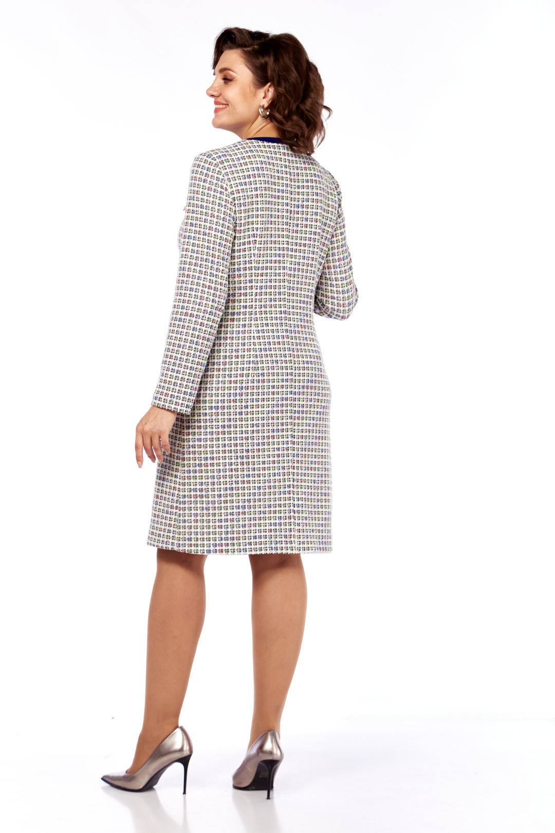 Платье Мода-Версаль 2572 молочно-синий - фото 3