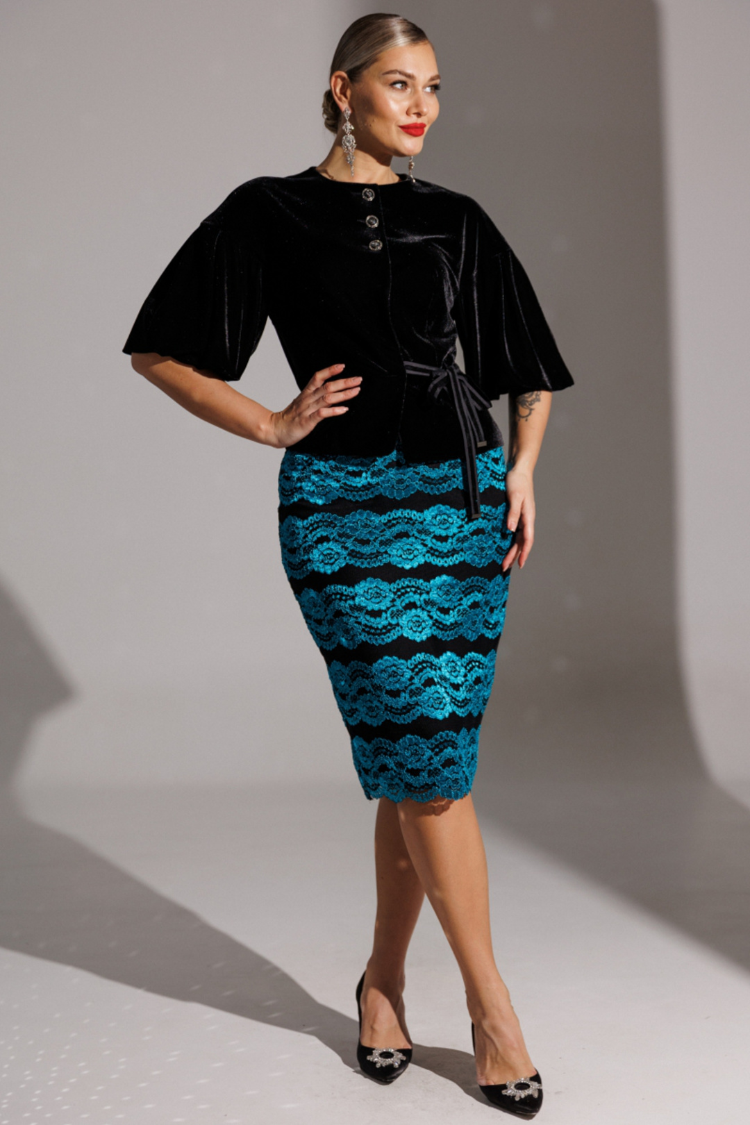 Костюм Мода-Юрс 25-2623 бирюзовый