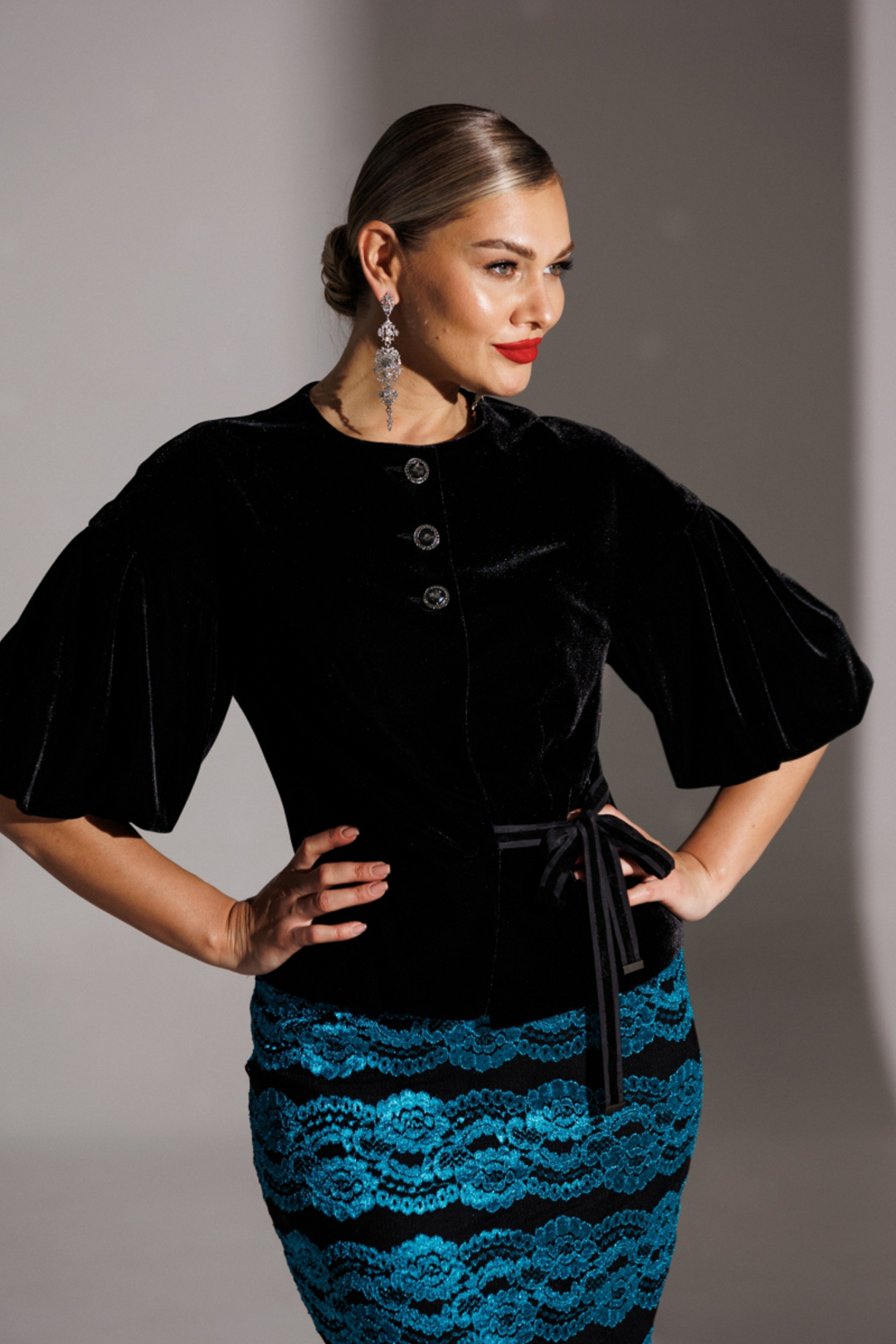 Костюм Мода-Юрс 25-2623 бирюзовый - фото 3