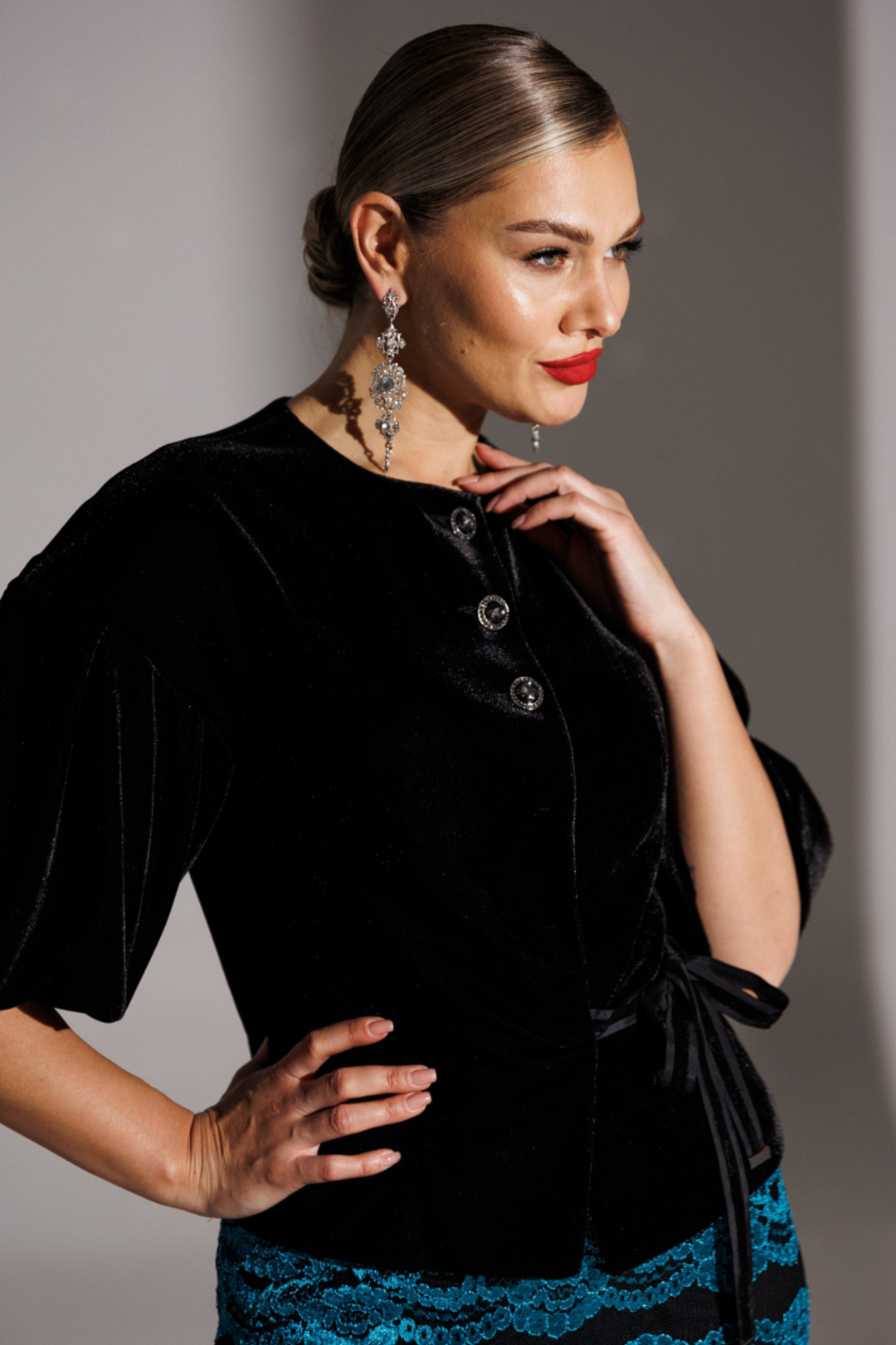 Костюм Мода-Юрс 25-2623 бирюзовый - фото 4