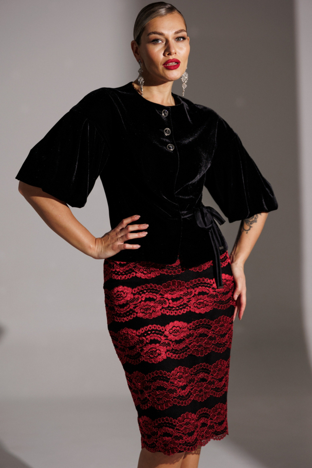 Костюм Мода-Юрс 25-2623 красный - фото 4