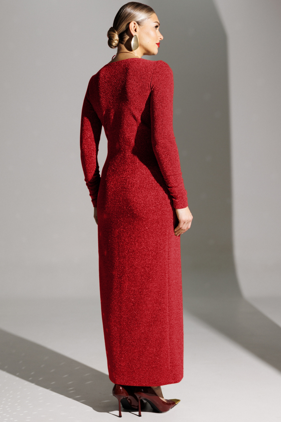 Платье Мода-Юрс 25-2879 красный - фото 4