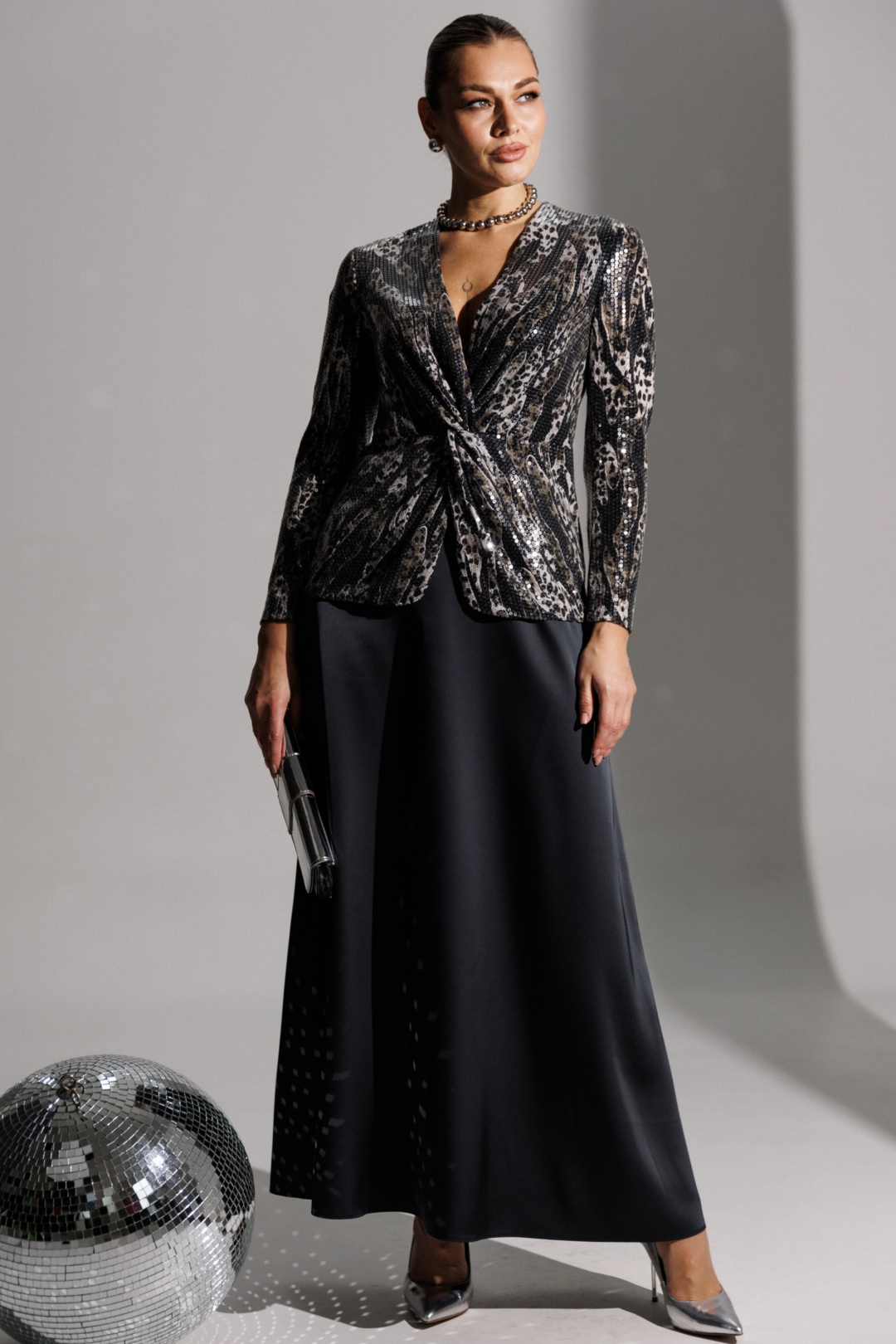 Костюм Мода-Юрс 25-2881 серый