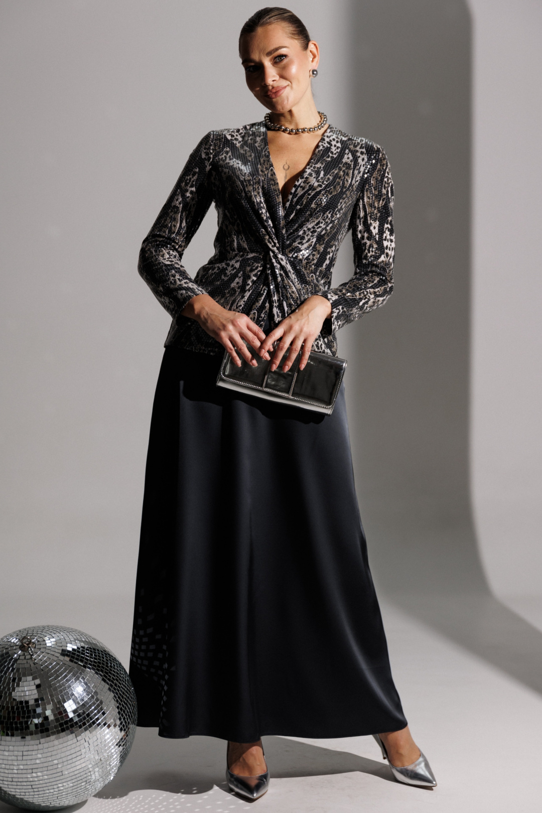 Костюм Мода-Юрс 25-2881 серый - фото 2