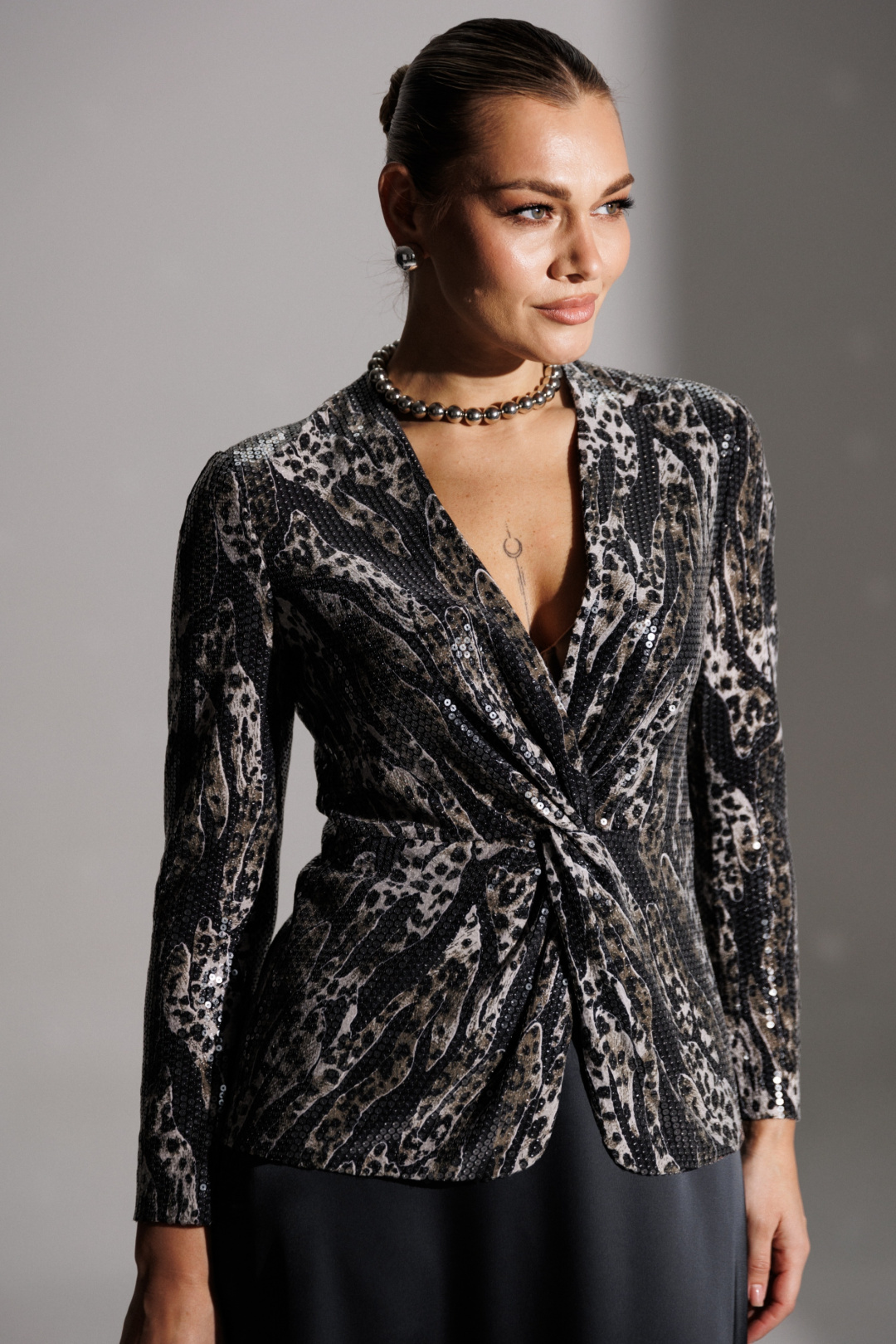 Костюм Мода-Юрс 25-2881 серый - фото 4