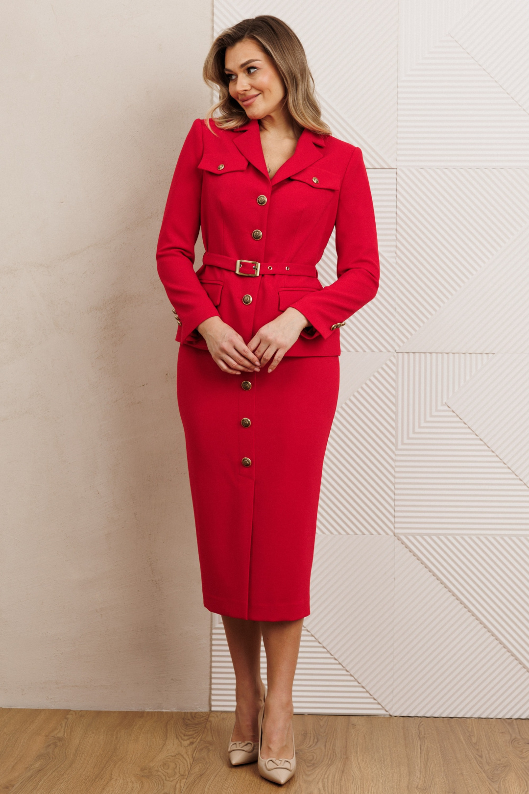 Костюм Мода-Юрс 25-2935 красный - фото 1