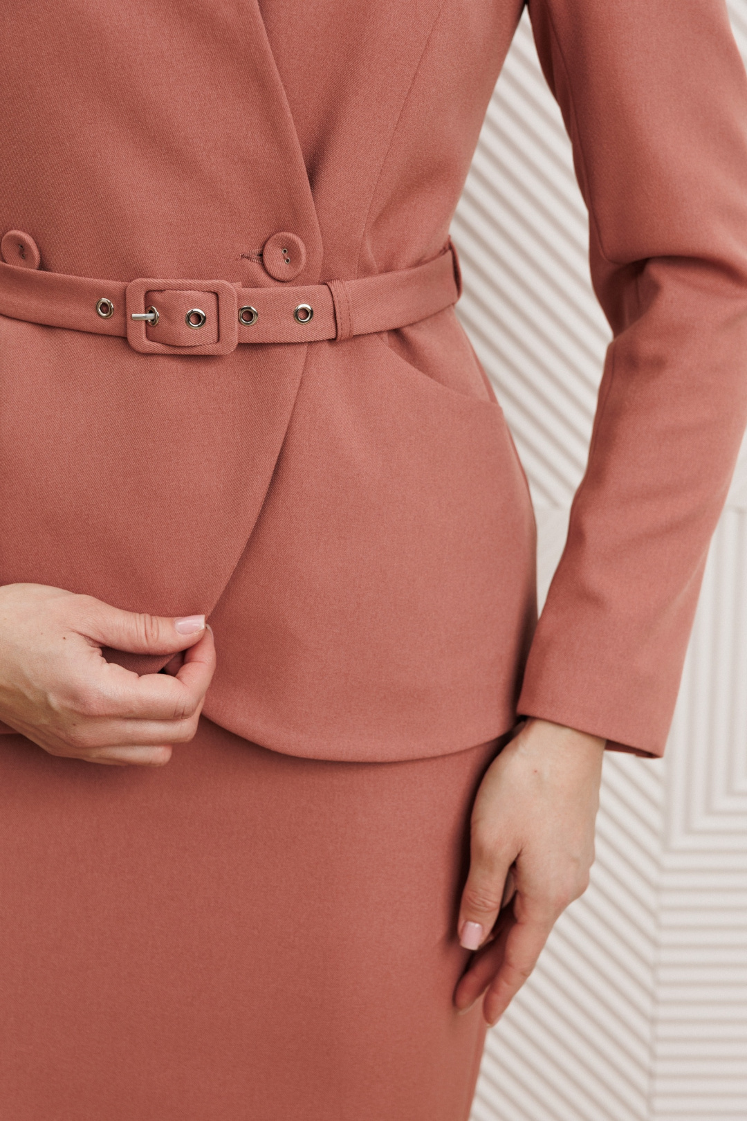 Костюм Мода-Юрс 25-2940 пудра - фото 4