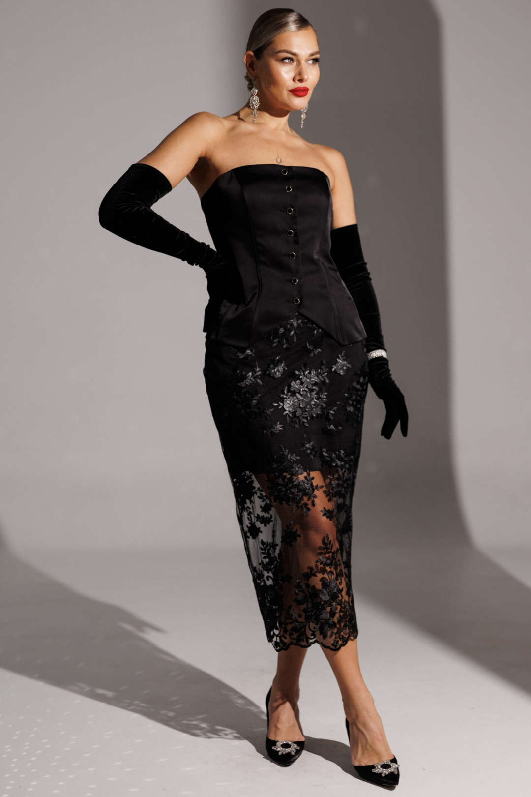 Юбка Мода-Юрс 25-2946 черный - фото 2