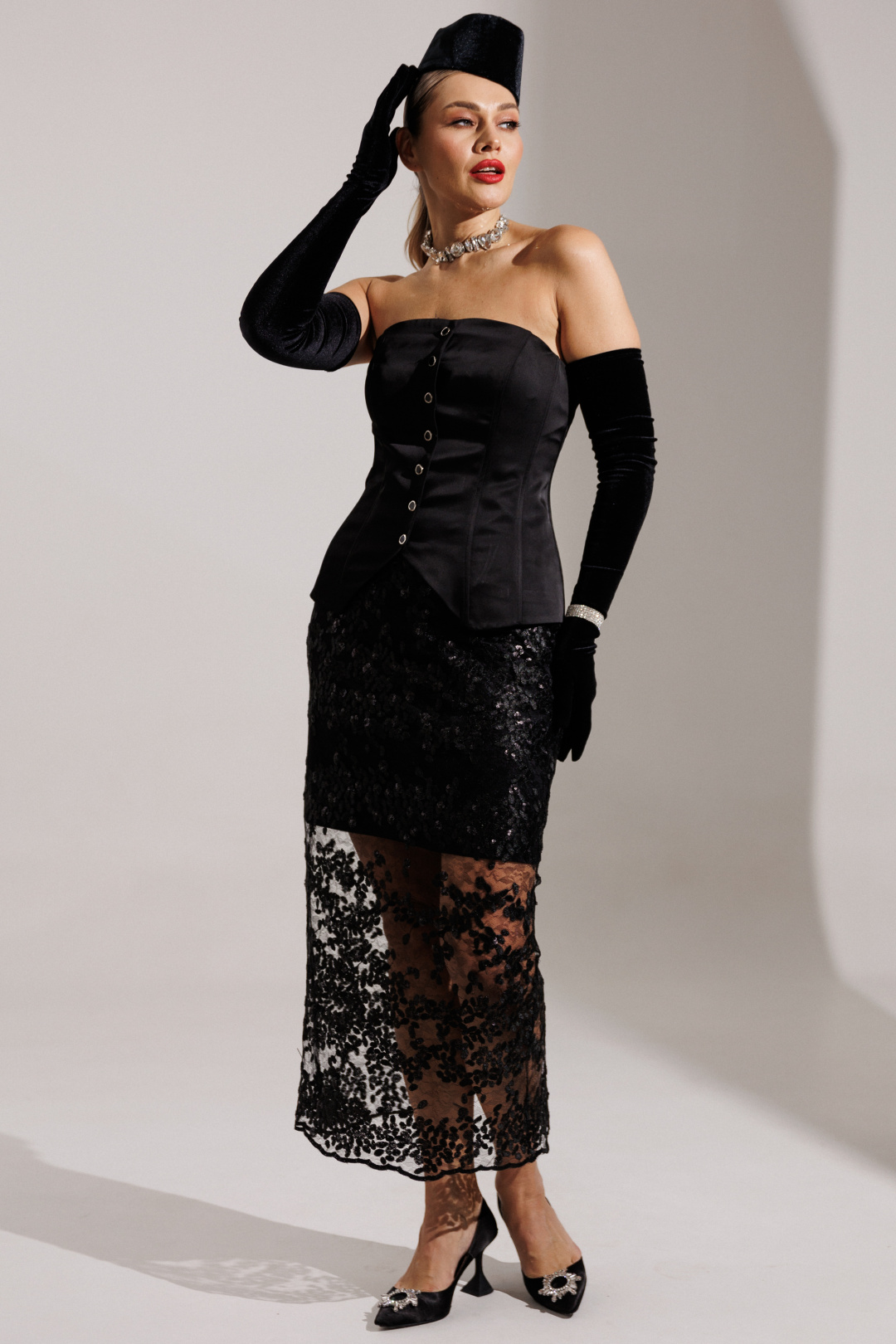 Юбка Мода-Юрс 25-2946 черный - фото 2