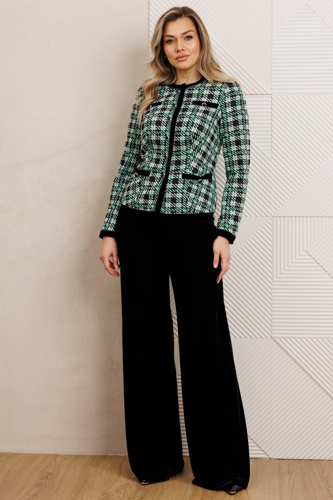 Костюм Мода-Юрс 25-2950 черный+зеленый - фото 2